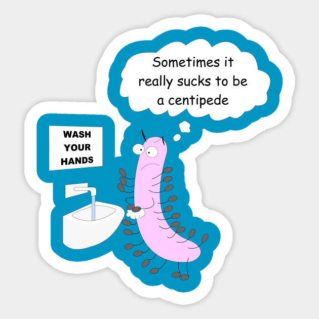 Centipede Sticker by Beerman70